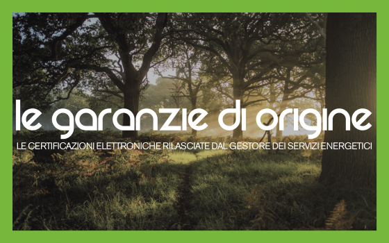 Garanzie di Origine di energia prodotta da impianti fotovoltaici